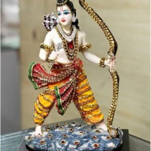 Shri Ram Adipurusha God Idol with Ornaments Decorative Showpiece - 34.2 cm  (Polyresin, Gold)